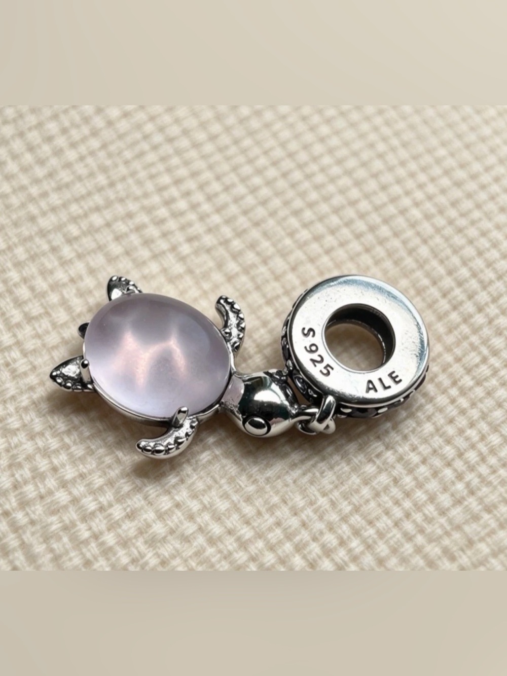 Pandora Turtle Charm, Swarovski Crystal